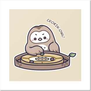 Kawaii Games Crokinole Owl Posters and Art